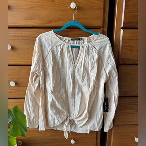 NWT Doe & Rae Boho Top with tie Medium